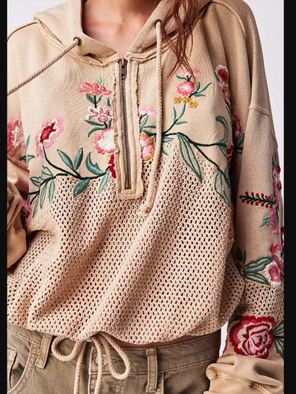 Free People Wild Flower Sweatshirt Size Small